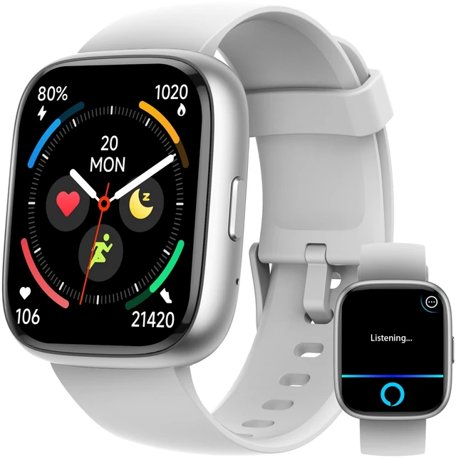 Main image of Smart Watch, Alexa Built-in, Answer/Make Calls 44mm Smartwatch Women Men, 1.83" Sports Watch IP68 Waterproof, Heart Rate Sleep Stress Monitor, Step Counter Watch for Android & iOS Phone