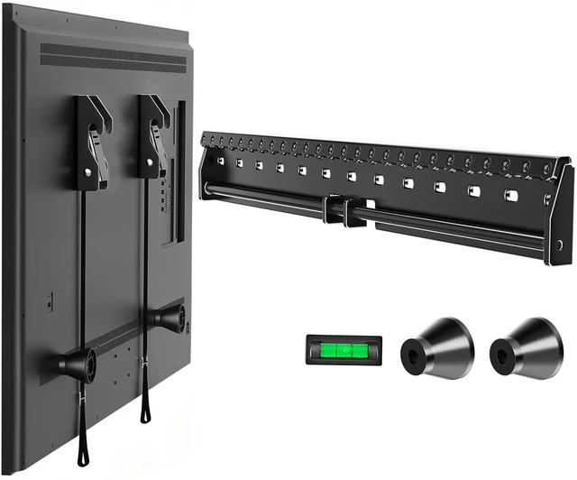 Main image of No Drill No Stud TV Wall Mount for 32-86 Inch TV up to 220 lbs Non Damage Wall, Drywall TV Mount, Studless TV Mount, Max VESA 600x400mm, Easy Install Low Profile Wall Mount TV Bracket