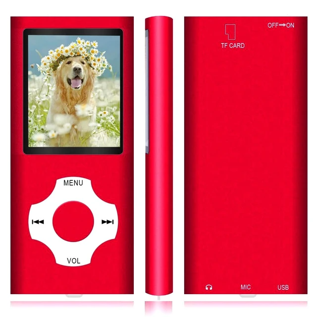 Alt view image 2 of 5 - MP3 Player, Hotechs MP3 Music Player with 32GB Memory SD Card Slim Classic Digital LCD 1.82'' Screen Mini USB Port with FM Radio, Voice Record