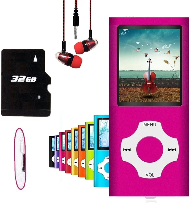 Main image of MP3 Player, Hotechs MP3 Music Player with 32GB Memory SD Card Slim Classic Digital LCD 1.82'' Screen MINI USB Port with FM Radio, Voice Record