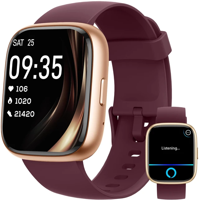 Main image of Smart Watch, Alexa Built-in, Answer/Make Calls 44mm Smartwatch Women Men, 1.83" Sports Watch IP68 Waterproof, Heart Rate Sleep Stress Monitor, Step Counter Watch for Android & iOS Phone