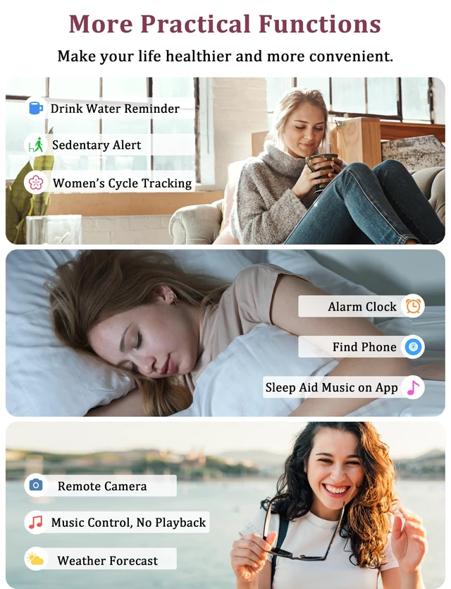 Alt view image 7 of 7 - Smart Watch, Alexa Built-in, Answer/Make Calls 44mm Smartwatch Women Men, 1.83" Sports Watch IP68 Waterproof, Heart Rate Sleep Stress Monitor, Step Counter Watch for Android & iOS Phone