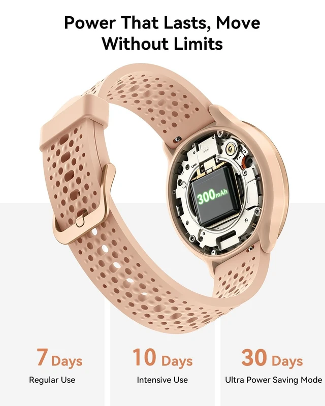 Alt view image 7 of 7 - Smart Watches for Women & Men, Compatible with iPhone & Android 1.27" Fitness Tracker with Bluetooth Calling, HD Touchscreen, Heart Rate & Sleep Tracking, 2 Bands, Perfect Smart Gift