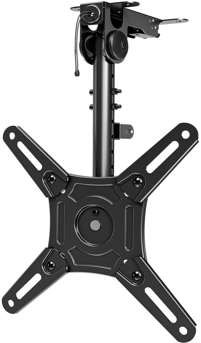 Main image of Flip Down Ceiling TV Mount for Most 13-40" TVs, Full Motion TV Bracket with Height Adjustment, 360° Swivel & Rotate, Fits Flat & Slanted Ceilings, Max VESA 200x200mm Holds up to 22 lbs