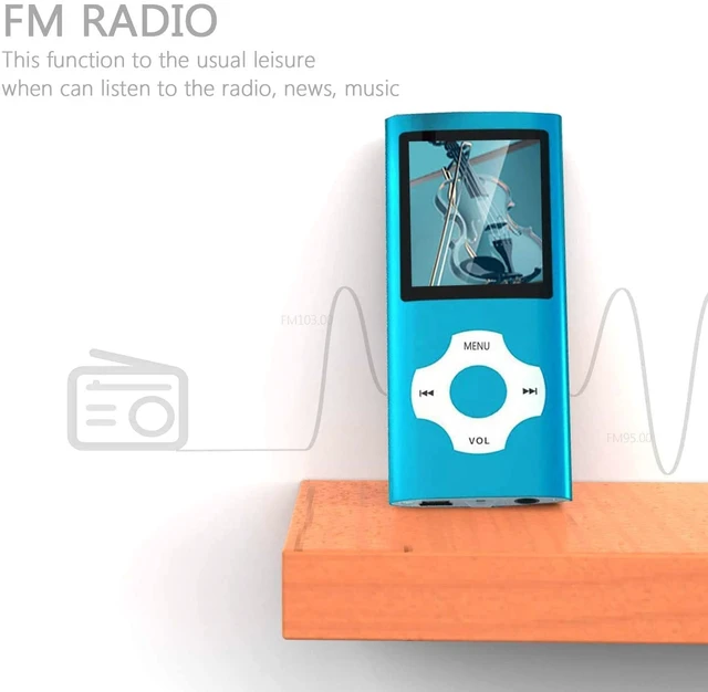 Alt view image 5 of 6 - MP3 Player, Hotechs MP3 Music Player with 32GB Memory SD Card Slim Classic Digital LCD 1.82'' Screen MINI USB Port with FM Radio, Voice Record