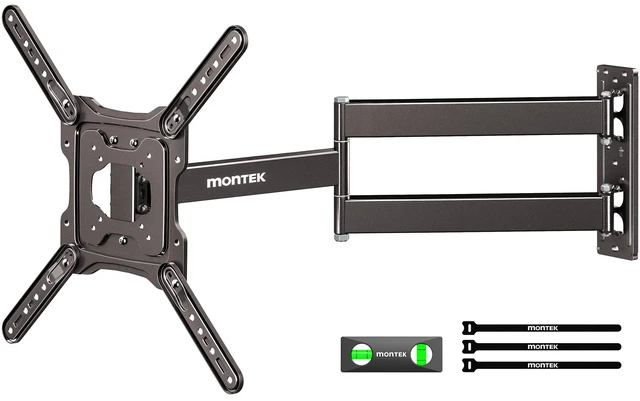 Main image of Outdoor 29 Inch Long Arm TV Wall Mount for 23-65 Inch TV, & Indoor Long Arm Weatherproof Bracket, 96H Salt Spray Tested, Stainless Steel Screws, Swivel Tilt Leveling, Max VESA 400x400mm,77 lbs