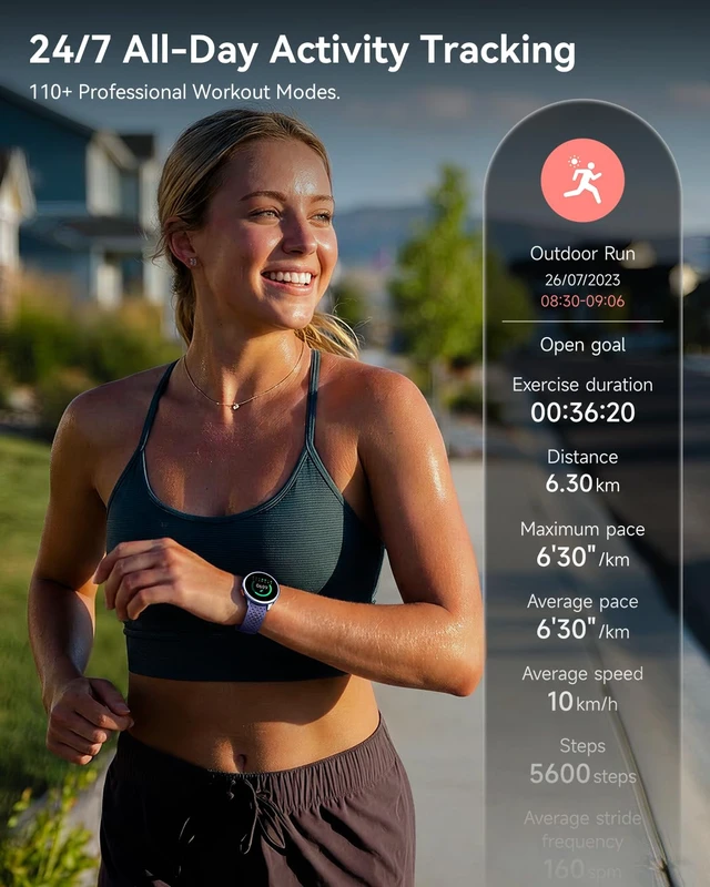 Alt view image 5 of 7 - Smart Watches for Men & Women, Compatible with iPhone & Android 1.27" Fitness Tracker with Bluetooth Calling, HD Touchscreen, Heart Rate & Sleep Tracking, 2 Bands, Perfect Smart Gift