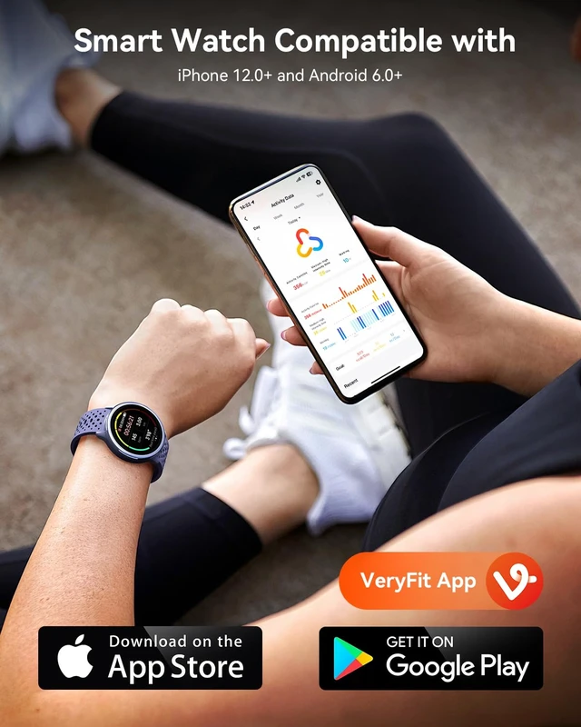 Alt view image 6 of 7 - Smart Watches for Men & Women, Compatible with iPhone & Android 1.27" Fitness Tracker with Bluetooth Calling, HD Touchscreen, Heart Rate & Sleep Tracking, 2 Bands, Perfect Smart Gift