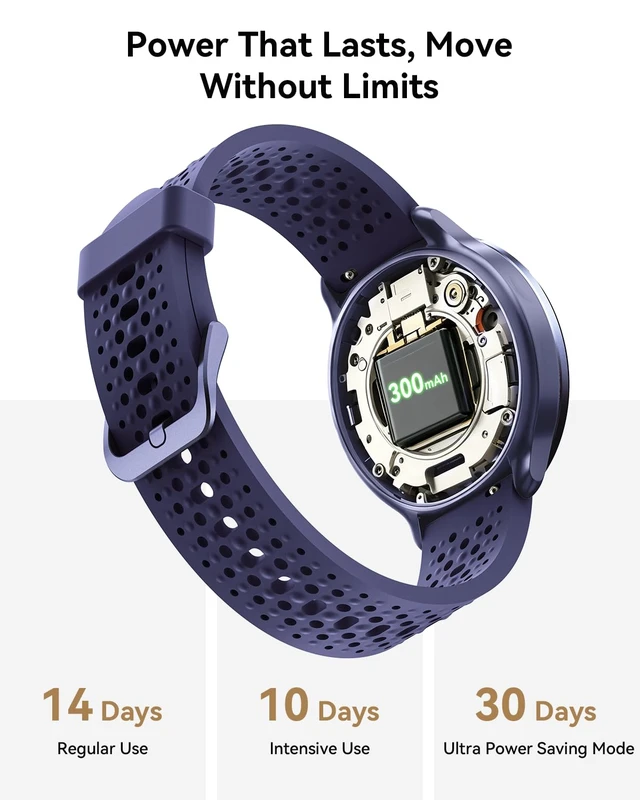 Alt view image 7 of 7 - Smart Watches for Men & Women, Compatible with iPhone & Android 1.27" Fitness Tracker with Bluetooth Calling, HD Touchscreen, Heart Rate & Sleep Tracking, 2 Bands, Perfect Smart Gift