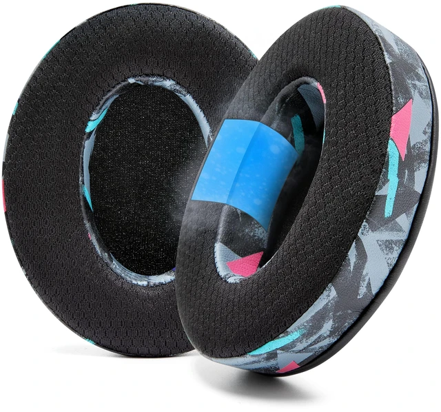 Main image of Freeze - Cooling Gel Earpads for ATH M50X / SteelSeries Arctis/HyperX Made by Wicked Cushions Fits SteelSeries Arctis, ATH M50X, Turtle Beach Stealth & More. Cooler for Longer 90's Black