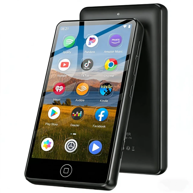 Main image of 80GB MP3 Player with Bluetooth and WiFi, Android Music Player for Music,Pandora, Audible. 4.02" Touchscreen,Speaker,Supports Play Store,Up to 512GB
