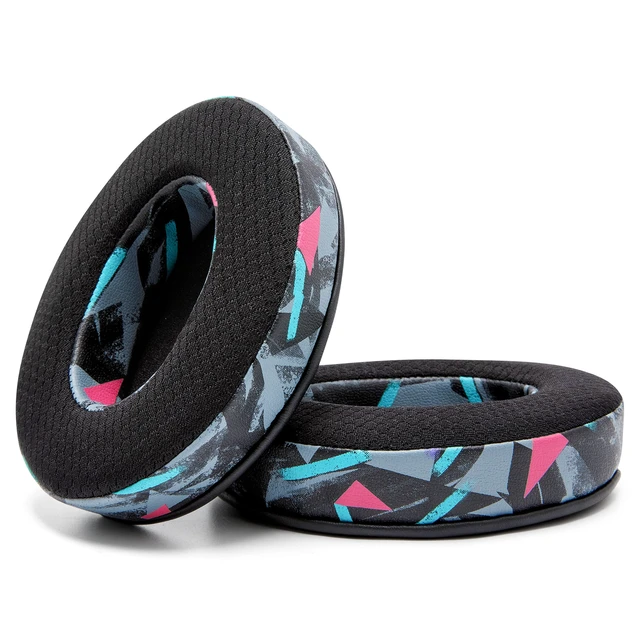Alt view image 5 of 6 - Freeze - Cooling Gel Earpads for ATH M50X / SteelSeries Arctis/HyperX Made by Wicked Cushions Fits SteelSeries Arctis, ATH M50X, Turtle Beach Stealth & More. Cooler for Longer 90's Black