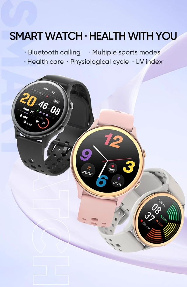 Alt view image 3 of 7 - Smart Watches for Women, Fitness Tracker with Heart Rate & SpO2 Monitor, IP67 Waterproof Activity Tracker for Men & Women, Smart Watch for Android & iPhone