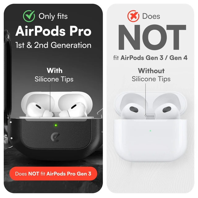 Alt view image 2 of 7 - for Waterproof AirPods Pro 2 Case with Lock - Ultra Rugged, Black IP68 Water Proof, Dust Proof, Shockproof Protector, Heavy Duty Protection, Drop Proof Cover, Carabiner for iPods Pro 2nd Gen