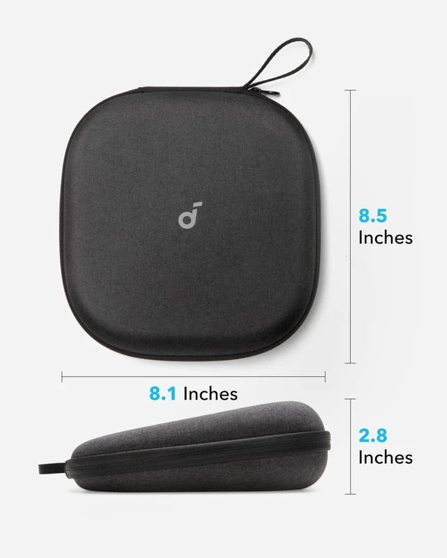 Alt view image 4 of 6 - by Anker, Headphones Case, Compatible with All Over-Ear Headphones, Anti-Scratch, Water and Dust Resistant, Impact-Resistant, Pocket for Cables, Detachable Tray, Sturdy Strap