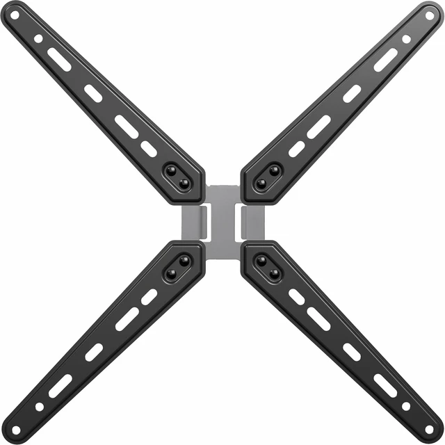 Main image of Black VESA TV Mount Adapter Plate for 32-55 in Screens, MOUNT-AD600B Sturdy Steel Design, Powder Coated, Adapter Plate Bracket for LCD LED TV, Conversion Kit, Adds 300mm of VESA Extension