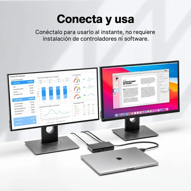 Alt view image 7 of 7 - 12-in-2 FusionDock 1 for M5 MacBook Pro Docking Station Dual 4K@120Hz Monitor for M5/M4/M3/M2/M1 Pro/Max MacBook Neo,150W AC, SD/TF, USB, RJ45, 5Gbps (Incompatible with Windows)