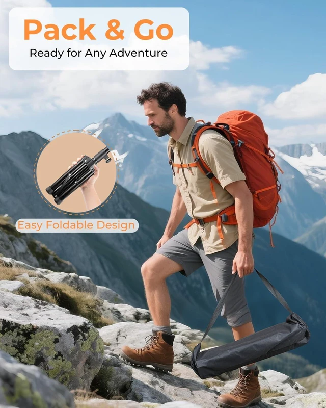 Alt view image 4 of 7 - Starlink Gen 3 Tripod Mount Adjustable Height Stable for Camping & RV Starlink Tripod Stand for Gen 3, Starlink Stand for Outdoor