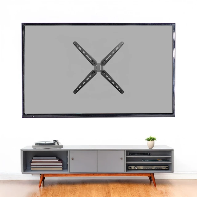 Alt view image 4 of 7 - Black VESA TV Mount Adapter Plate for 32-55 in Screens, MOUNT-AD600B Sturdy Steel Design, Powder Coated, Adapter Plate Bracket for LCD LED TV, Conversion Kit, Adds 300mm of VESA Extension