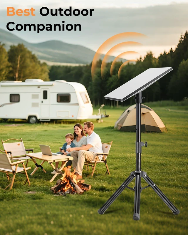Alt view image 6 of 7 - Starlink Gen 3 Tripod Mount Adjustable Height Stable for Camping & RV Starlink Tripod Stand for Gen 3, Starlink Stand for Outdoor