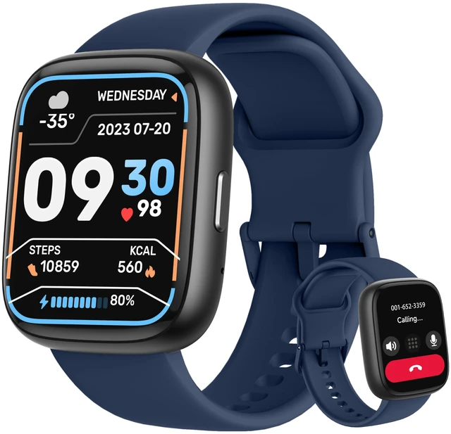 Main image of Smart Watch, Alexa Built-in, Answer/Make Calls 44mm Smartwatch Women Men, 1.83" Sports Watch IP68 Waterproof, Heart Rate SpO2 Sleep Stress Monitor, Step Counter Watch for Android & iOS Phone