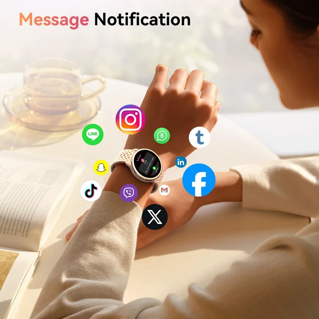Alt view image 3 of 7 - Smart Watch for Women/Men, Answer/Make Call, 1.27" Ultra-HD Screen Smartwatch for iPhone & Android, 3ATM Waterproof Fitness Tracker with Heart Rate/Sleep/SpO2 Monitor, 120+ Sport Modes, 2 Bands