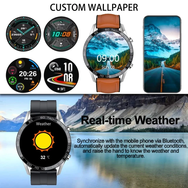 Alt view image 4 of 7 - Men Smart Watch for Android iOS, Bluetooth Calls Voice Chat with Heart Rate/Sleep Monitor Fitness Tracker, 1.3" Full Touch Screen IP67 Waterproof Stainless Steel Activity Tracker for Men