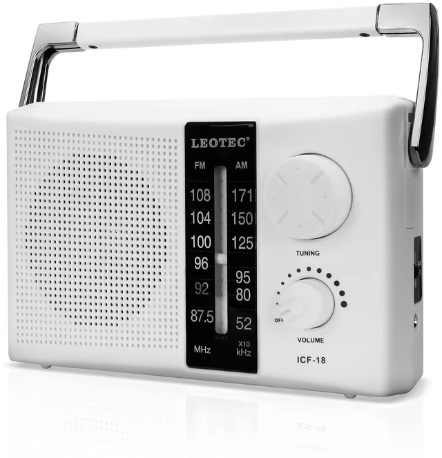 Main image of Radios AM FM Portable Battery Operated or AC Power,Earphone Jack Strong reception,stable signal, AC power and 2*D cell battery, tuning knob,clear dial,big speaker,gift for elders daily use