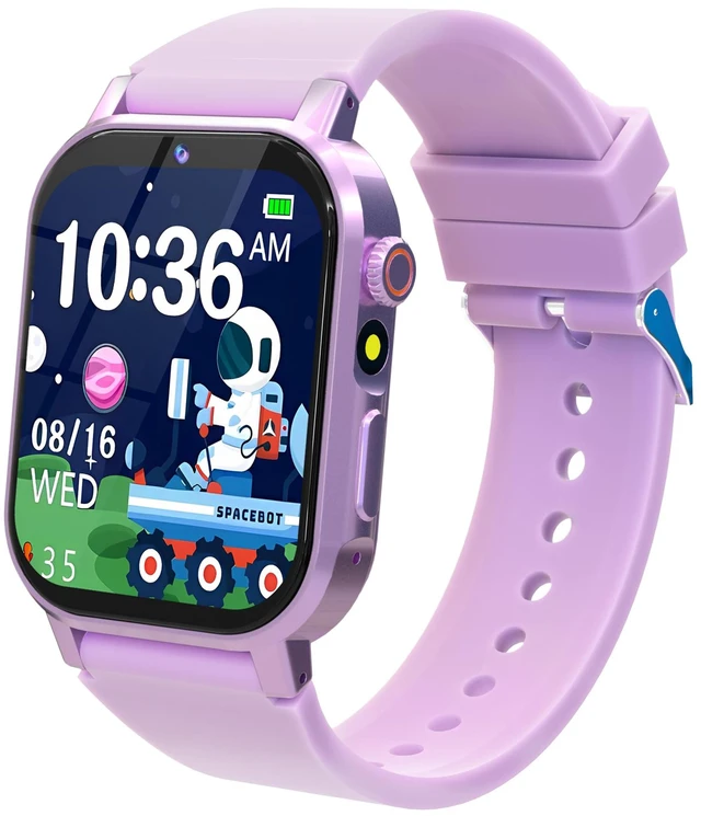 Main image of Kids Smart Watches Girls with 32 Puzzle Games, HD Camera, Pedometer 1.69" TouchScreen Watch for Kids, Alarm, Music, Audiobooks, Flashlight,12/24 Hr, Birthday Gifts for Girls Ages 3-12, Purple