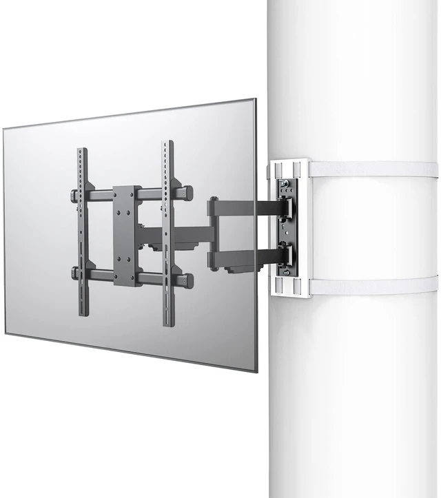 Main image of 32"70" TVs Indoor Full Motion TV Mount Fits Small Pillars & Poles 4"12", No Drill Gazebo & Pergola TV Mount, VESA 400x400, Holds 80 lbs