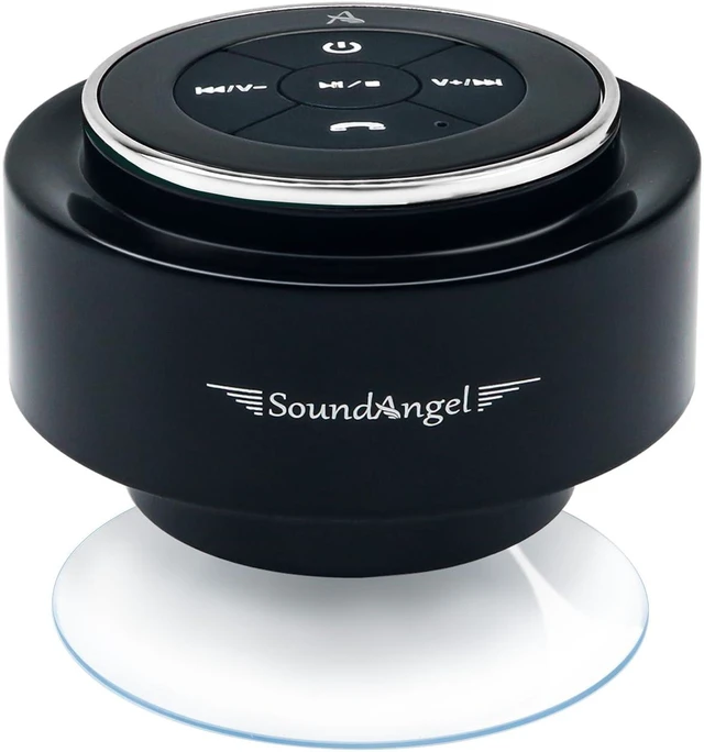 Main image of Pro Shower Speaker (Upgraded) Certified IPX7 Waterproof Bluetooth Premium, 8W Crystal Sound&Rich Bass, 15H Playtime, with Suction Cup, Silicone Lanyard, Ideal Gifts - SoundAngel Mate (2 Gen)