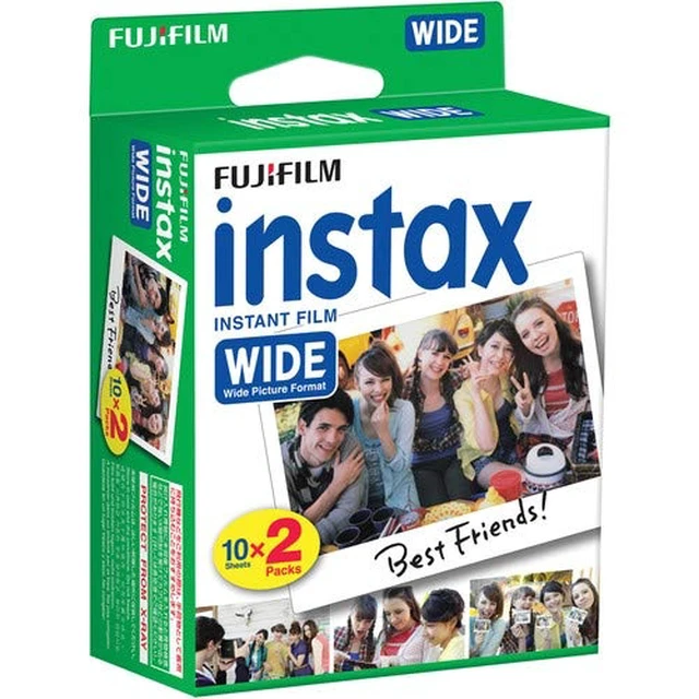 Alt view image 2 of 4 - Instax Wide Instant Film (20 Sheets) + TSC Microfiber Cleaning Cloth Works with Instax 300, 210 & Link Printer