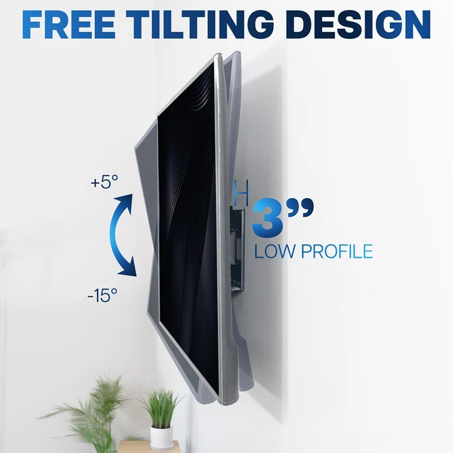 Alt view image 6 of 7 - Black 2-Stud TV Wall Mount for 60-120 in Screens, MOUNT-VW120M Heavy Duty, Fits LCD LED Flat & Curved Screens, Extended Arm Swivel Mount, Max VESA 900x600mm, Holds 264 lbs