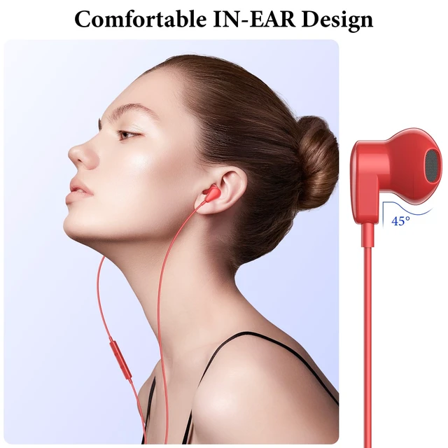 Alt view image 5 of 7 - USB C Headphones for iPhone 18 Pro Max 17 16 15/iPad Air Earbuds HiFi Stereo USB-C Wired Earbuds, Microphone Volume Control, Type C Earphone for Samsung S26 S25 S24 S23 Ultra Pixel 11 10 9 8