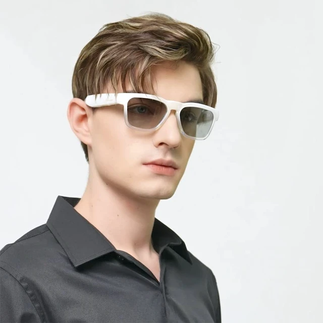 Alt view image 6 of 7 - Open Ear Smart Glasses, UV400 Z87.1 Lightweight Bluetooth Sunglasses Up to 10H Playtime, Hands-Free Calling, Music Playback, Voice Control, Photochromic Lens, Unisex for Daily Wear & Outdoor Use