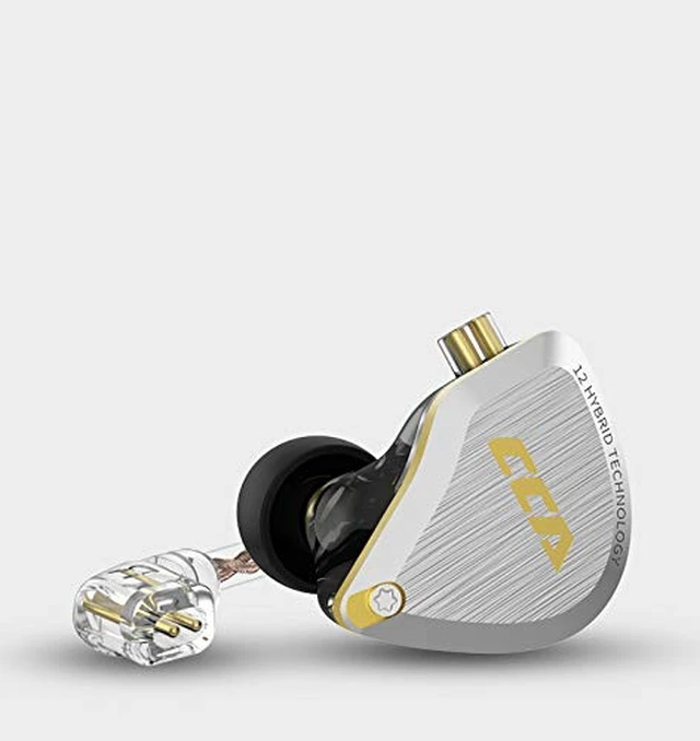 Alt view image 3 of 6 - C12 in Ear Monitor Headphones 5BA 1DD Hybrid HiFi Gaming IEM Earphones Noise Isolating Stereo Wired Earbuds for Musicians Audiophile Singers DJ