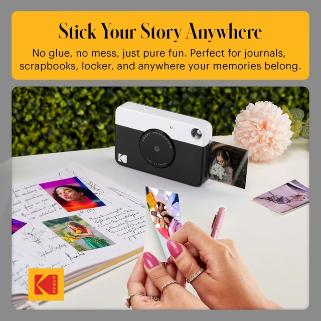 Alt view image 5 of 7 - Printomatic Instant Camera (Black) Basic Bundle + Zink Paper (20 Sheets) + Deluxe Case