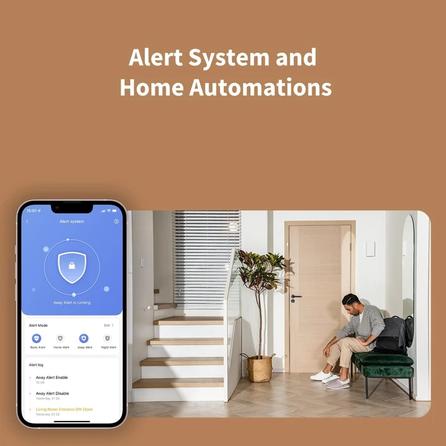 Alt view image 6 of 6 - Zigbee 3.0 Motion Sensor P1 3 Pack, for Alert System Automations Hub Required, 5-Year Battery Life 150-170° Detection, Adjustable Timeout 1-200s, Compatible with HomeKit Home Assistant