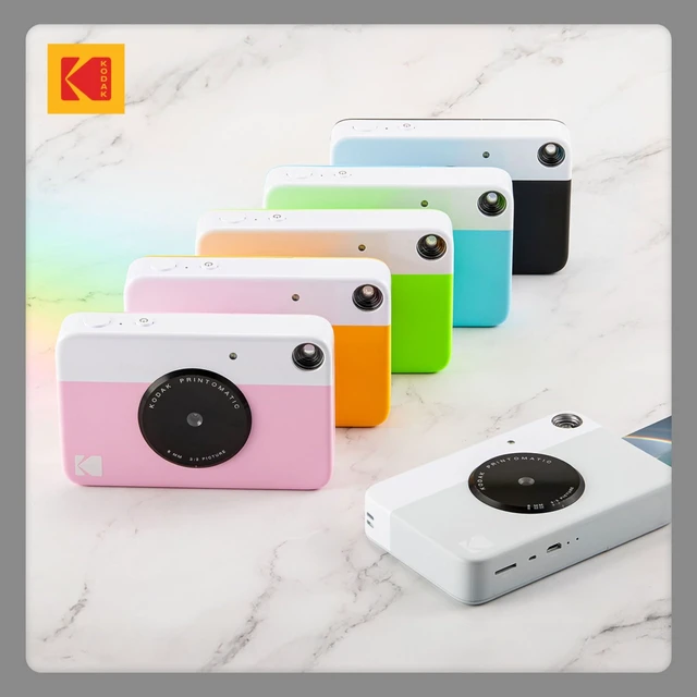 Alt view image 7 of 7 - Printomatic Instant Camera (Black) Basic Bundle + Zink Paper (20 Sheets) + Deluxe Case
