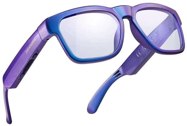Main image of Open Ear Smart Glasses, UV400 Z87.1 Lightweight Audio Bluetooth Glasses Up to 10H Playtime, Hands-Free Calling, Music Playback, Voice Control, Blue Light Blocking Lens, Unisex for Daily & Outdoor