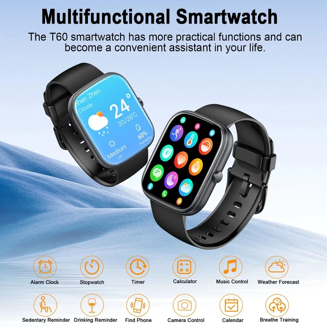 Alt view image 5 of 7 - Smart Watch (Answer/Make Calls), 1.91"HD Smartwatch for Men Women Heart Rate/Sleep Monitor/Pedometer/Calories, New Fitness Watch with 113+ Sport Modes, Running Watch IP68 Waterproof for Android iOS