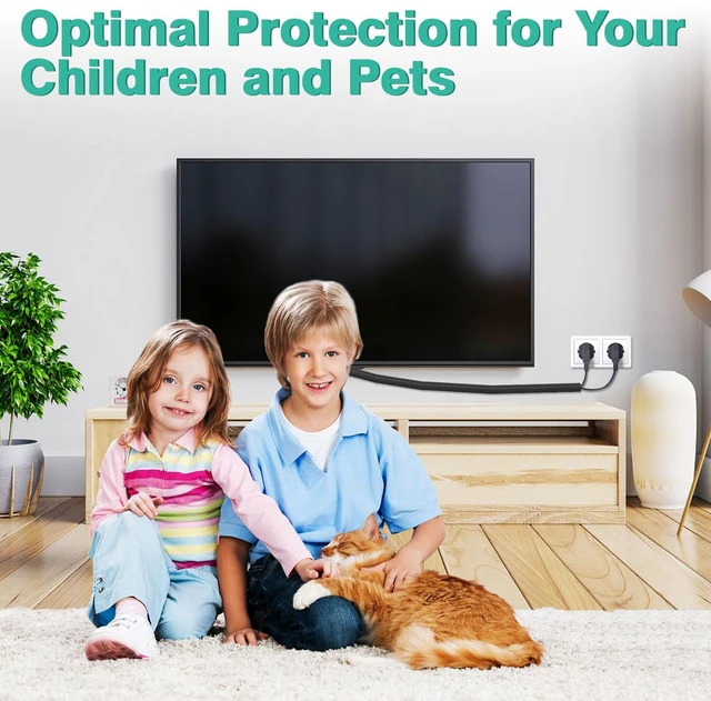 Alt view image 6 of 7 - Dog and Cat Cord Protector 25ft - 3/8inch, Flexible Cable Sleeve for Easy Cord Management, Protects Cables from Pets Chewing, Ideal for USB, Power, Audio and Video Cords - Black