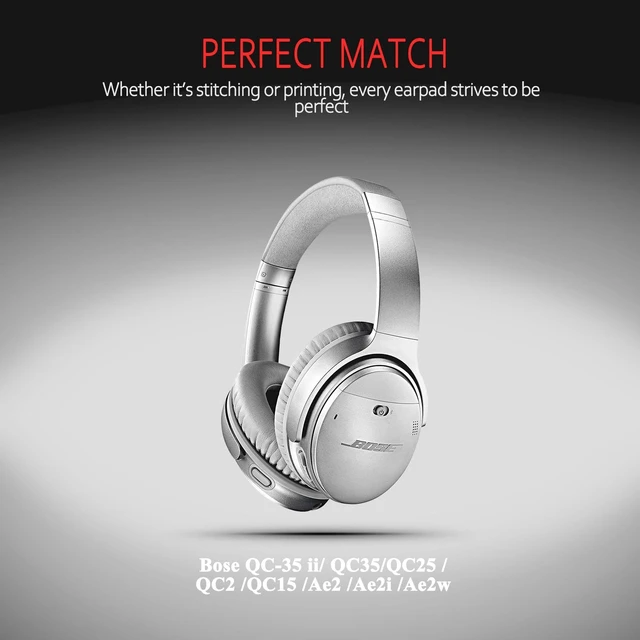 Alt view image 6 of 6 - Earpads for Bose QC35 Replacement, Rose Gold Style White Fits QC35 II/QC25/QC2/QC15/AE2/AE2i/AE2w/SoundTrue/SoundLink; soft memory foam ear pads for bose quietcomfort 35
