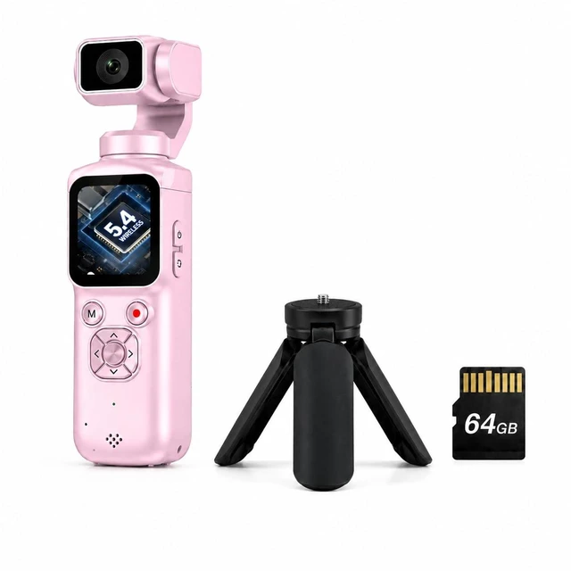 Main image of 4K Pocket Vlogging Camera, 75MP Digital Camera with single-axis Horizontal 330°, 1.72" Touch Screen, Fast Auto Focusing, Face Auto-Detect, 4X Zoom for Daily Recording, Youtube Titktok INS Content