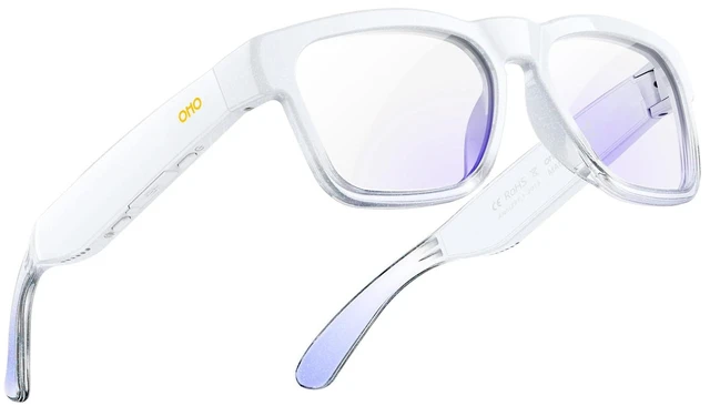 Main image of Open Ear Smart Glasses, UV400 Z87.1 Lightweight Audio Bluetooth Glasses Up to 10H Playtime, Hands-Free Calling, Music Playback, Voice Control, Blue Light Blocking Lens, Unisex for Daily & Outdoor