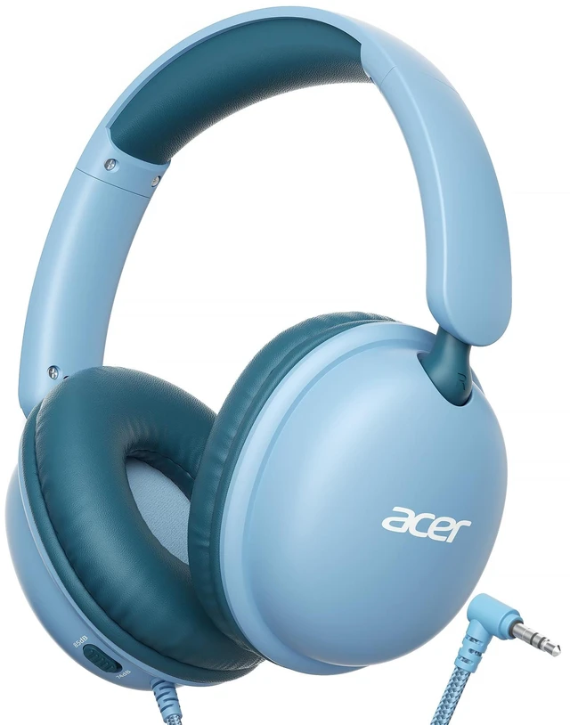 Main image of OHW355 Kids Headphones with Cord for School,Over Ear Wired Headphones 74/85dB Volume Limit, Foldable 3.5mm Jack, Stereo Sound for Tablet/Computer/Travel/Chromebook-Green