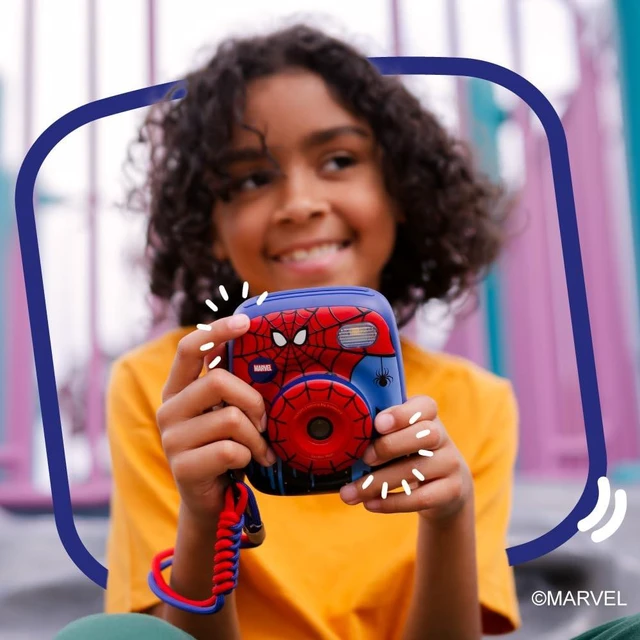 Alt view image 7 of 7 - kiimento Spider-Man Official Licensed Instant Print Digital Camera, 48MP Photo, 1080p Video, 5-Sec Ink-Free Prints, Selfie & Creator Mode, 32GB SD Card (Model P2)