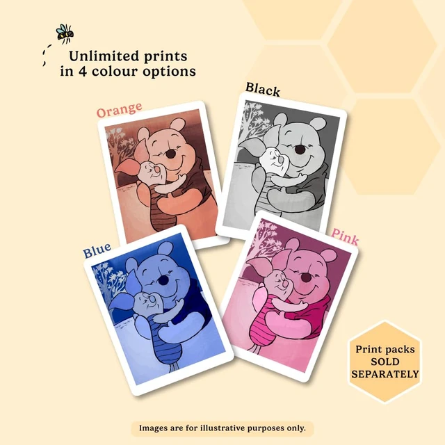 Alt view image 5 of 7 - Winnie the Pooh Official Licensed Instant Print Digital Camera, Ink-Free Printing, 5-Sec Photo Prints, 48MP, 1080p Video, 32GB Memory Card (Model P2) by kiimento