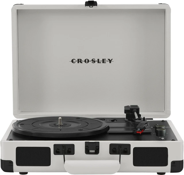 Main image of CR8005DP-WF Cruiser Plus Record Player, White Farmhouse 3-Speed Turntable, Bluetooth In / Out, Built-in Stereo Speakers, Isolated Internal Speakers Minimize Vibration