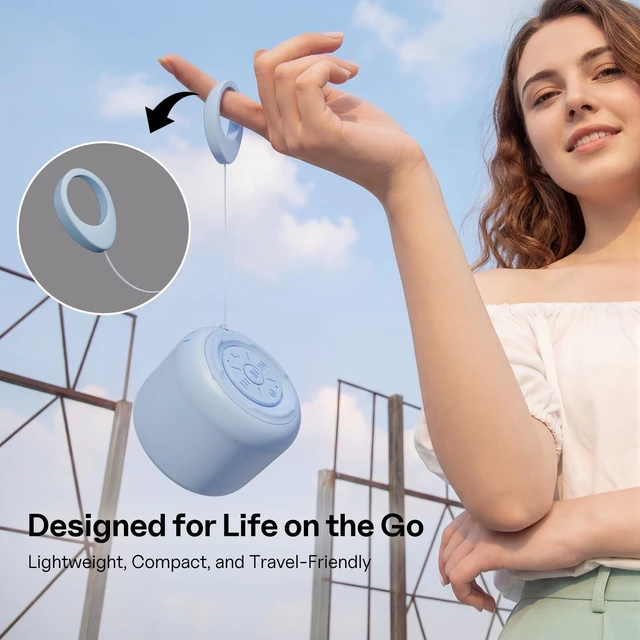 Alt view image 7 of 7 - Portable Bluetooth Speakers with Strap Mini Speaker, Blue IPX5 Waterproof, 20 Hours Playtime, Built-In Microphone, Wireless Speaker for Music, Podcasts, Videos, Travel